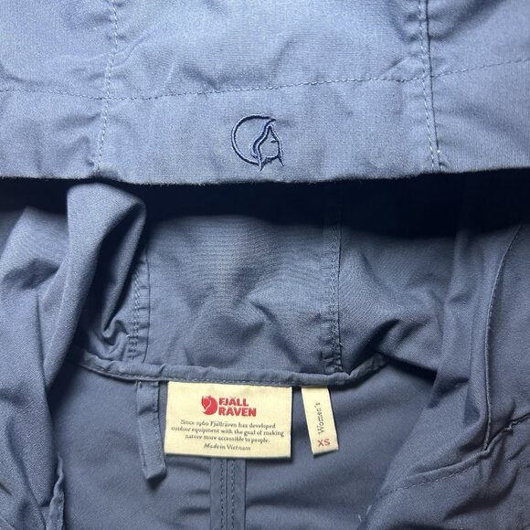 Fjallraven Stina Jacket Womens XS Blue G-1000 Hiking Lightweight Rain - Picture 7 of 15